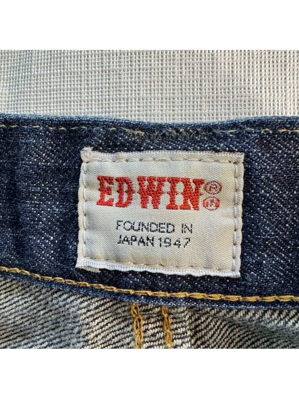 Edwin Japan Dark Blue Straight Fit Jeans 30